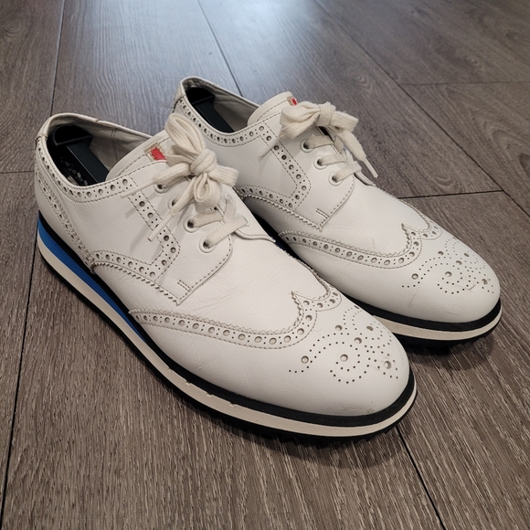 Prada Size 11 Brogue Wintip Platform shoes. - Picture 2 of 4